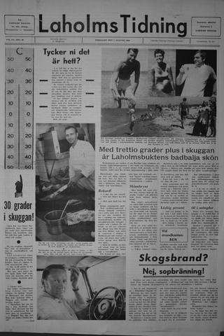 Förstasidan, Fredag 1 augusti 1969