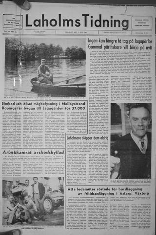 Förstasidan, Tisdag 1 juli 1969