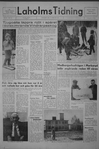 Förstasidan, Måndag 10 februari 1969