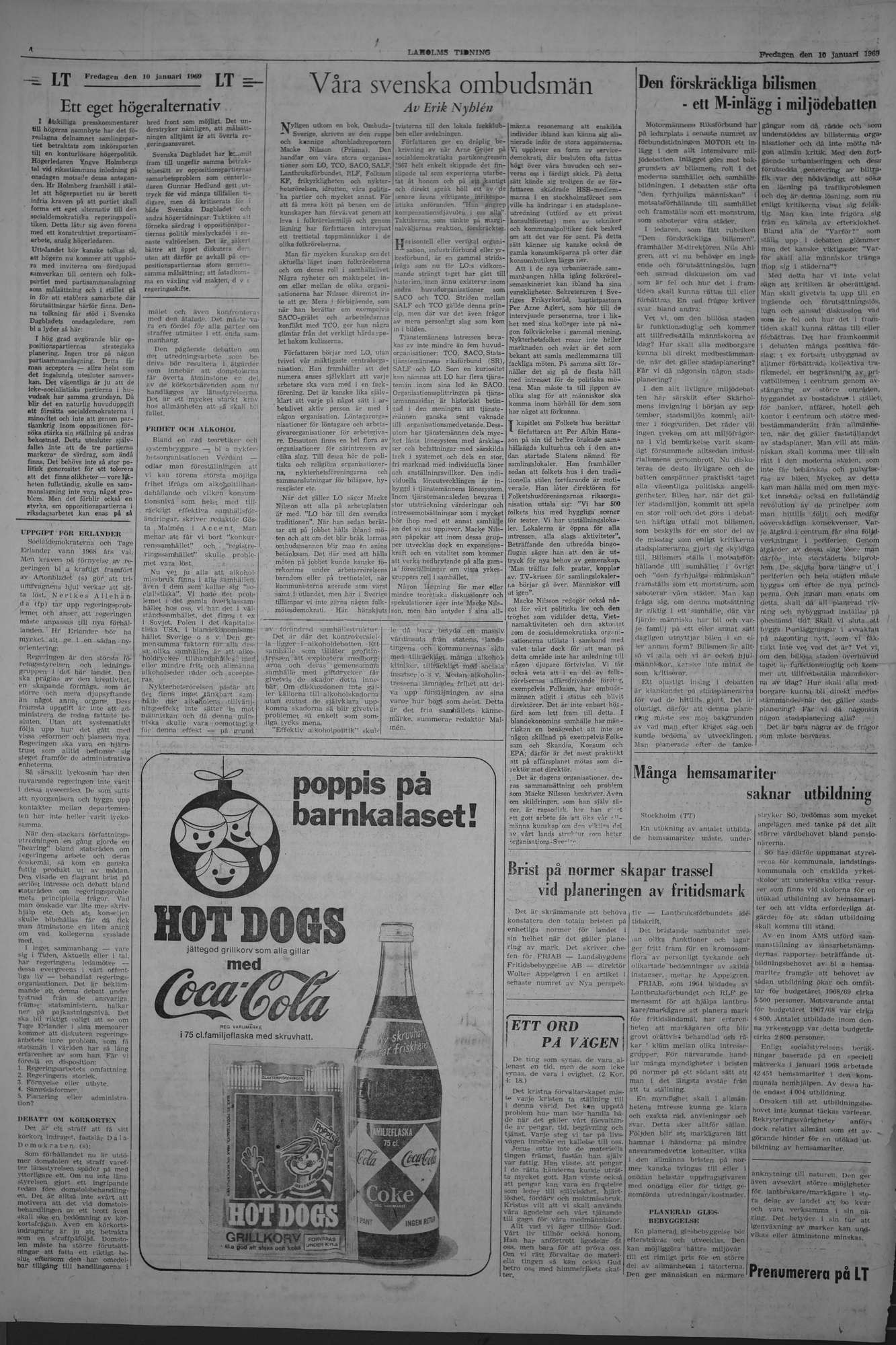 Laholms Tidning Fredag 10 januari 1969, sida 4