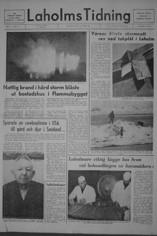 Förstasidan, Måndag 10 mars 1969