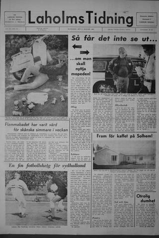 Förstasidan, Måndag 11 augusti 1969