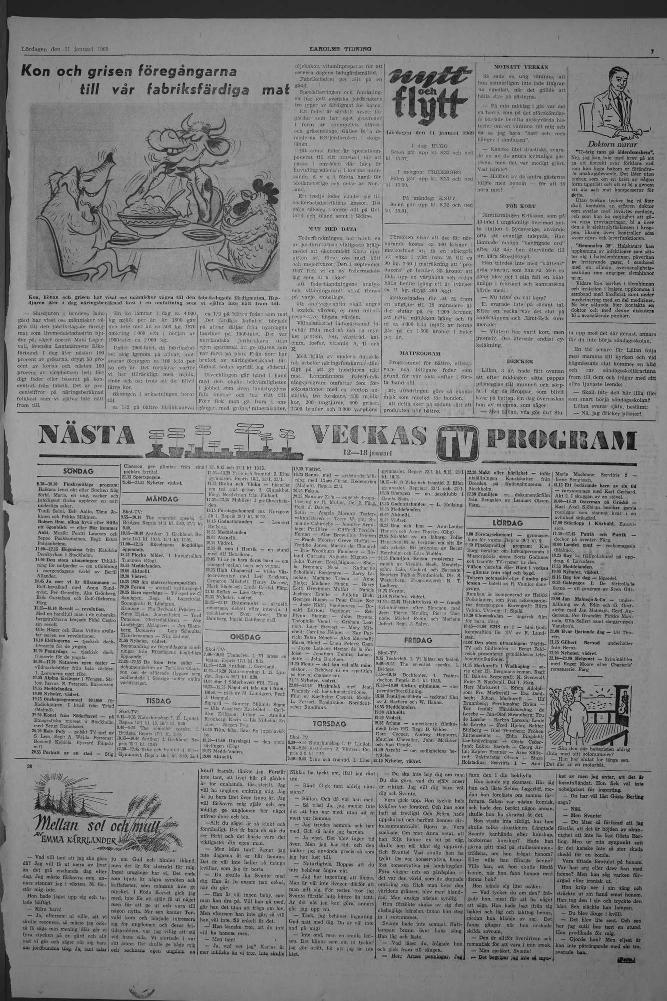 Laholms Tidning Lördag 11 januari 1969, sida 7