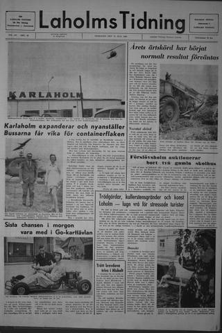 Förstasidan, Fredag 11 juli 1969
