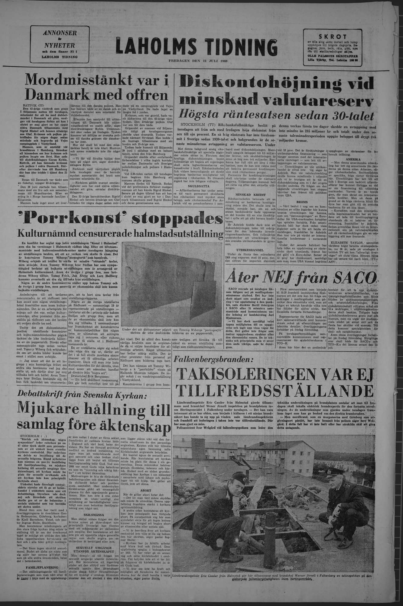 Laholms Tidning Fredag 11 juli 1969, sida 8