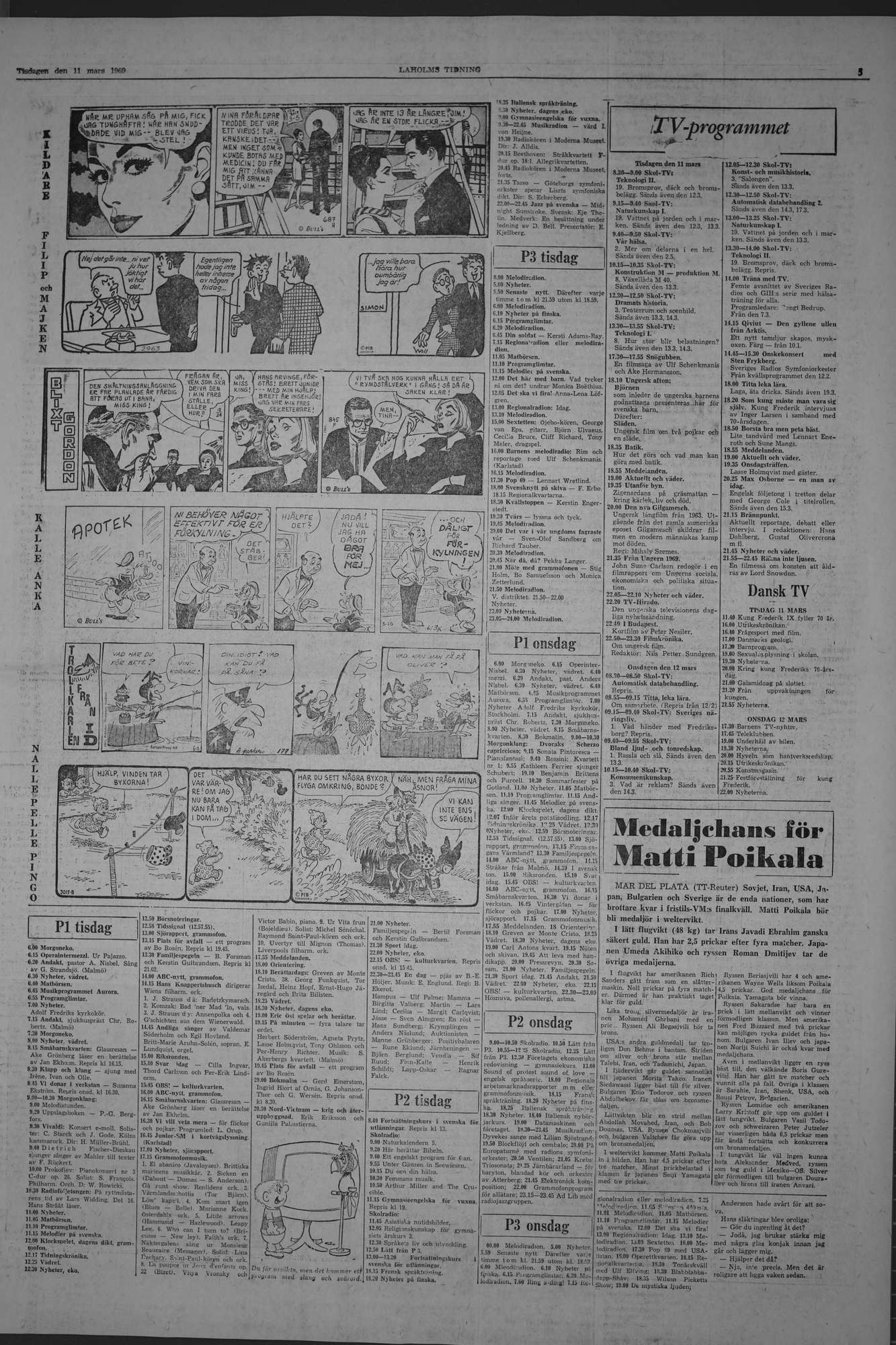 Laholms Tidning Tisdag 11 mars 1969, sida 5