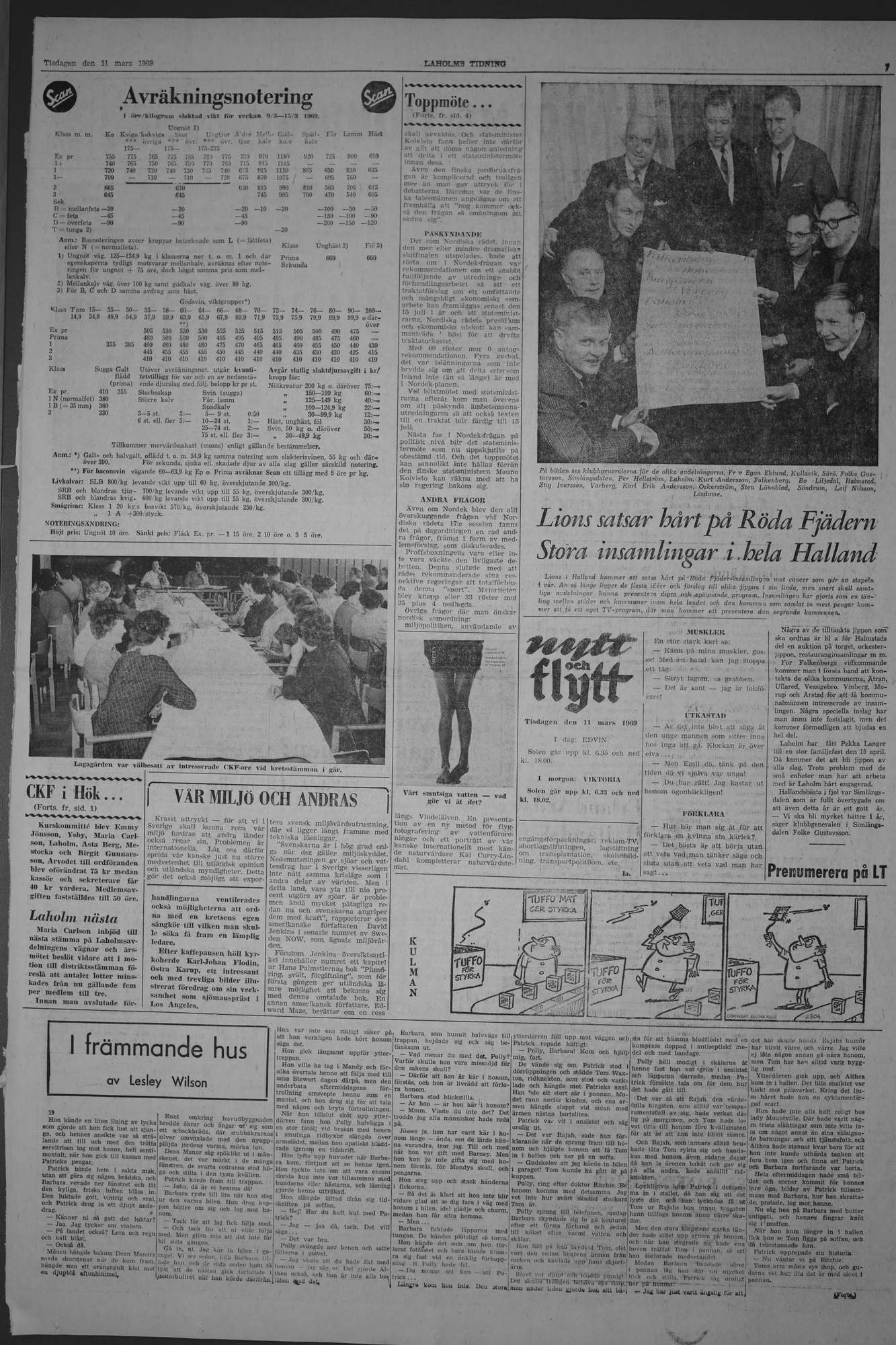 Laholms Tidning Tisdag 11 mars 1969, sida 7