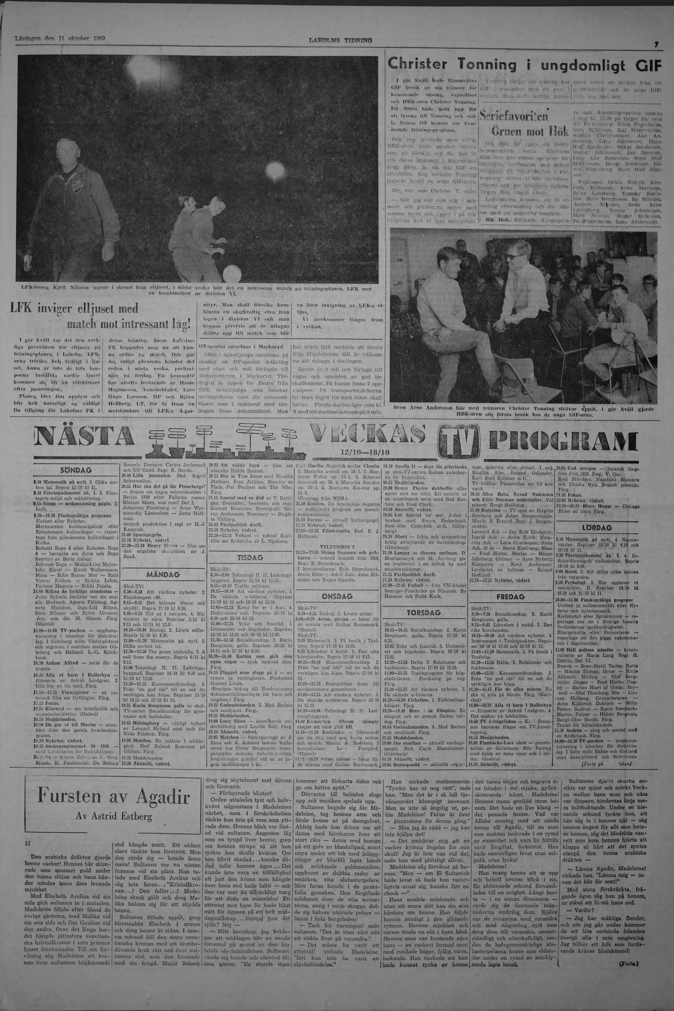Laholms Tidning Lördag 11 oktober 1969, sida 7