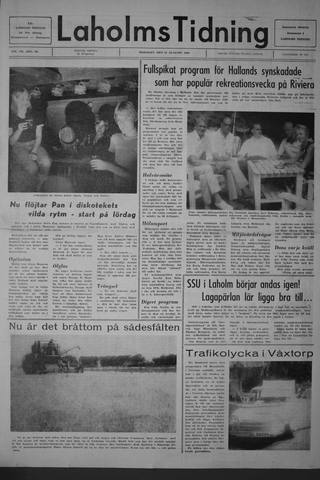 Förstasidan, Tisdag 12 augusti 1969