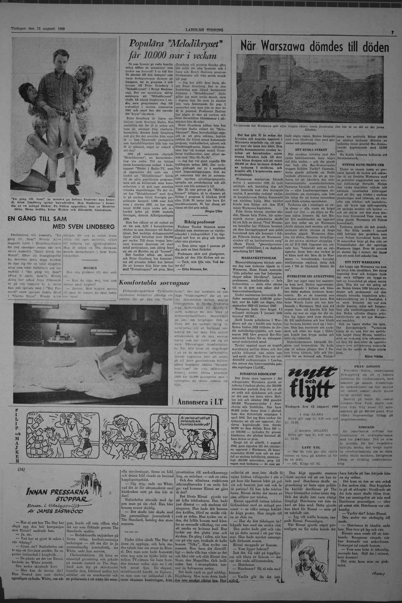 Laholms Tidning Tisdag 12 augusti 1969, sida 7
