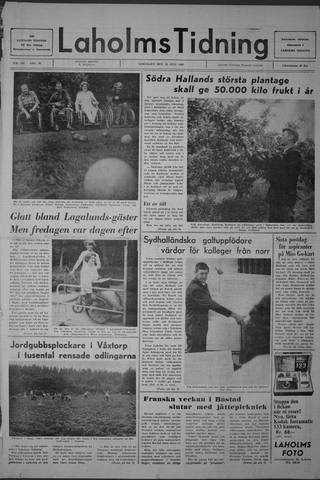 Förstasidan, Lördag 12 juli 1969