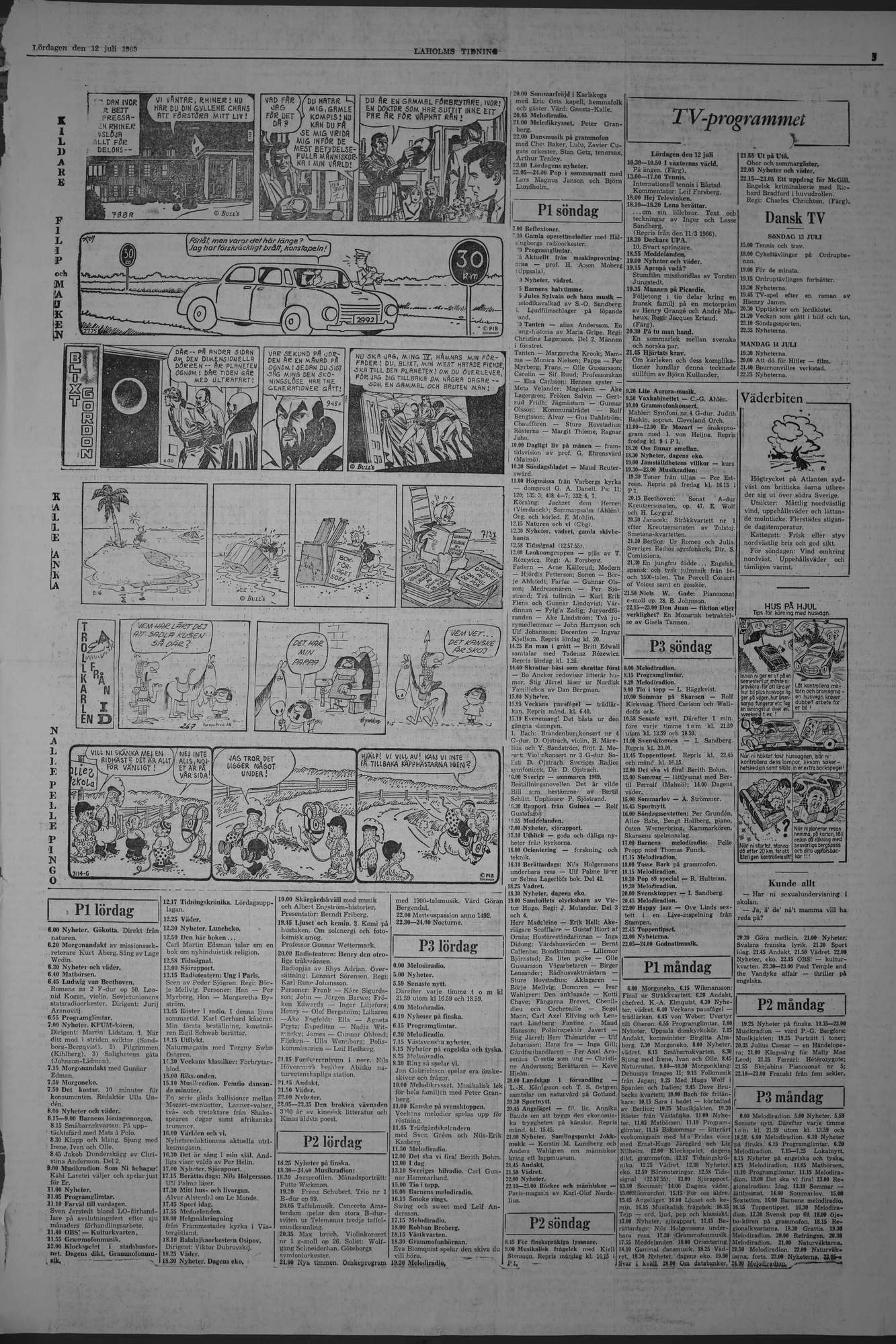 Laholms Tidning Lördag 12 juli 1969, sida 5
