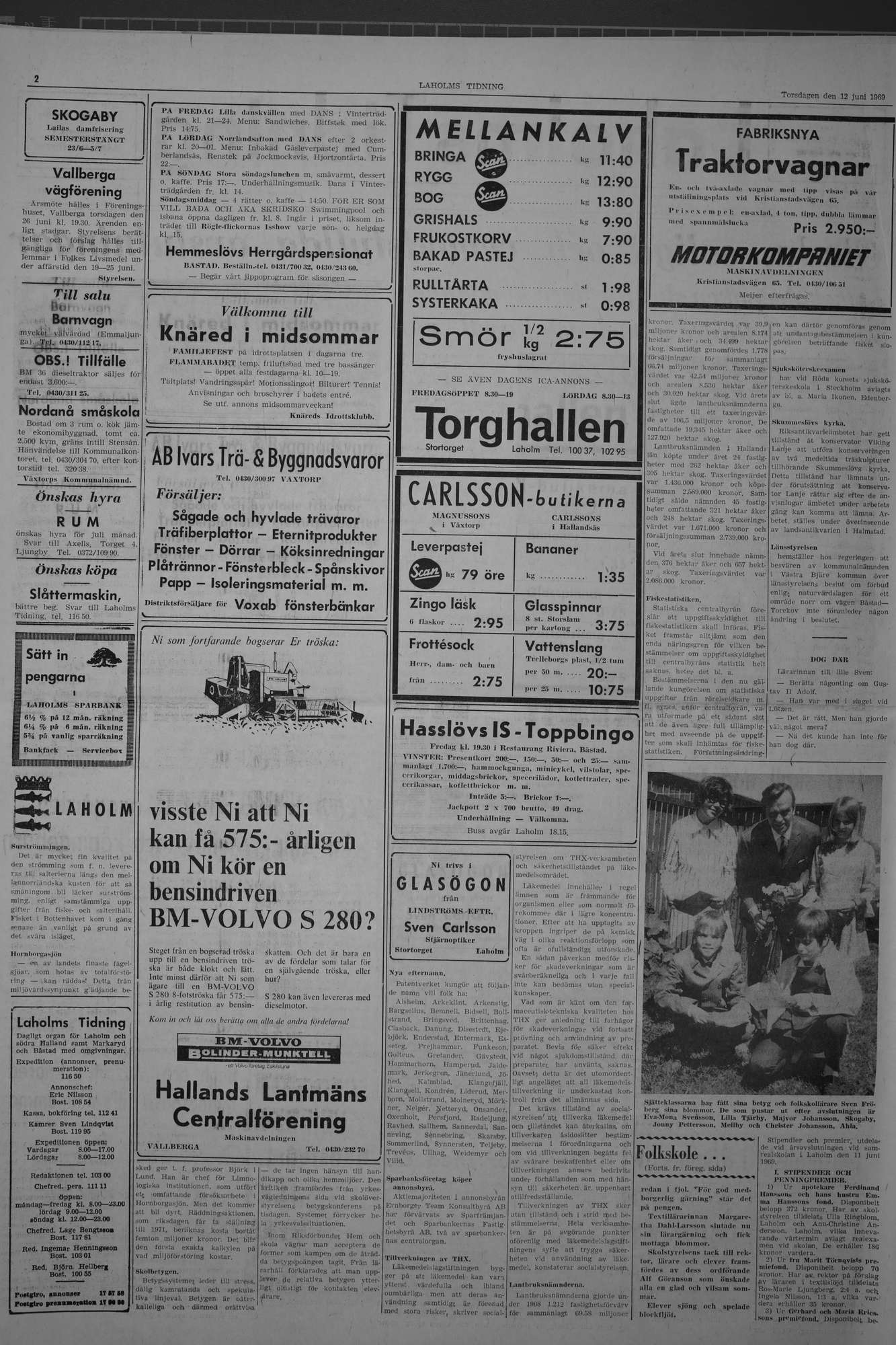 Laholms Tidning Torsdag 12 juni 1969, sida 2