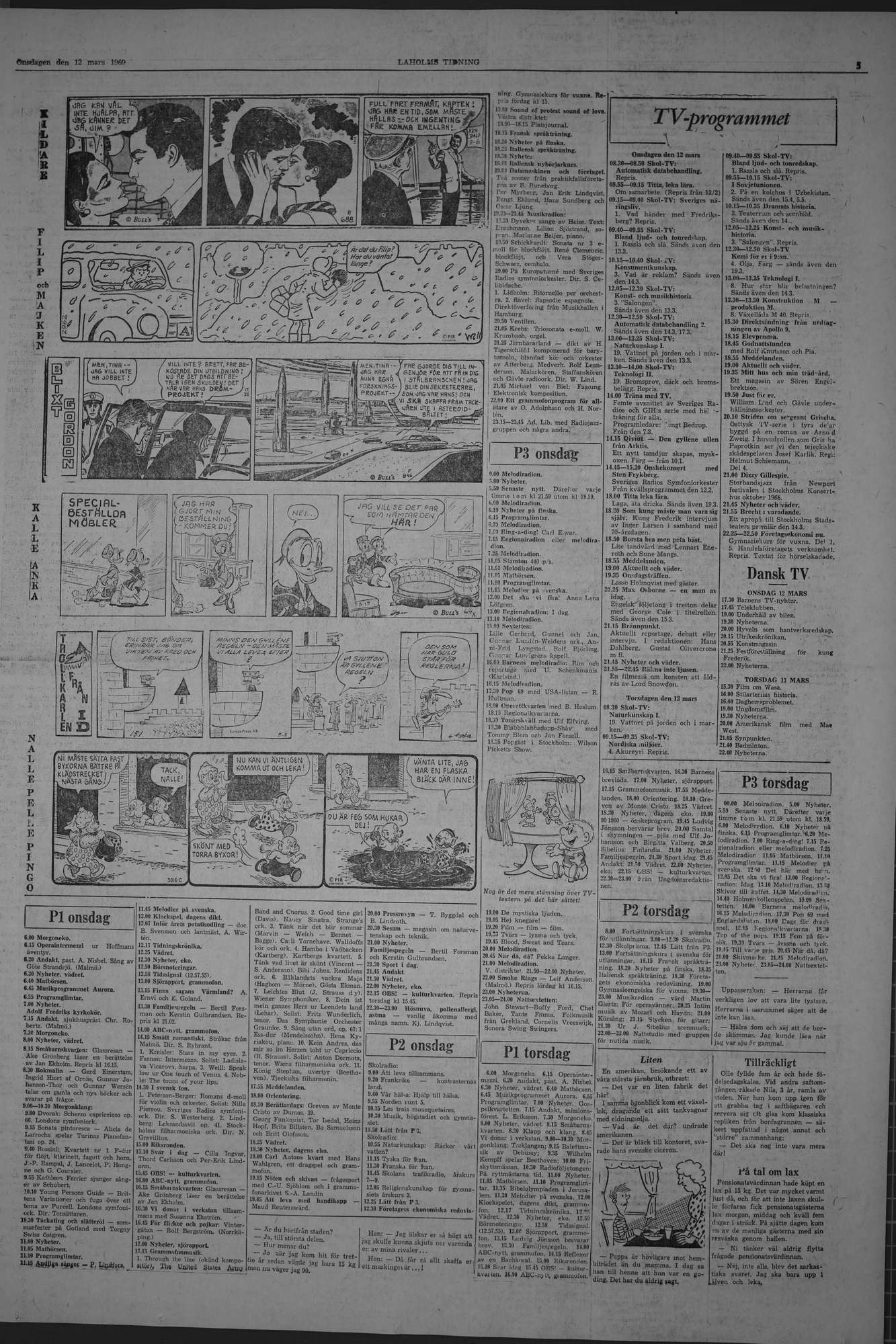Laholms Tidning Onsdag 12 mars 1969, sida 5