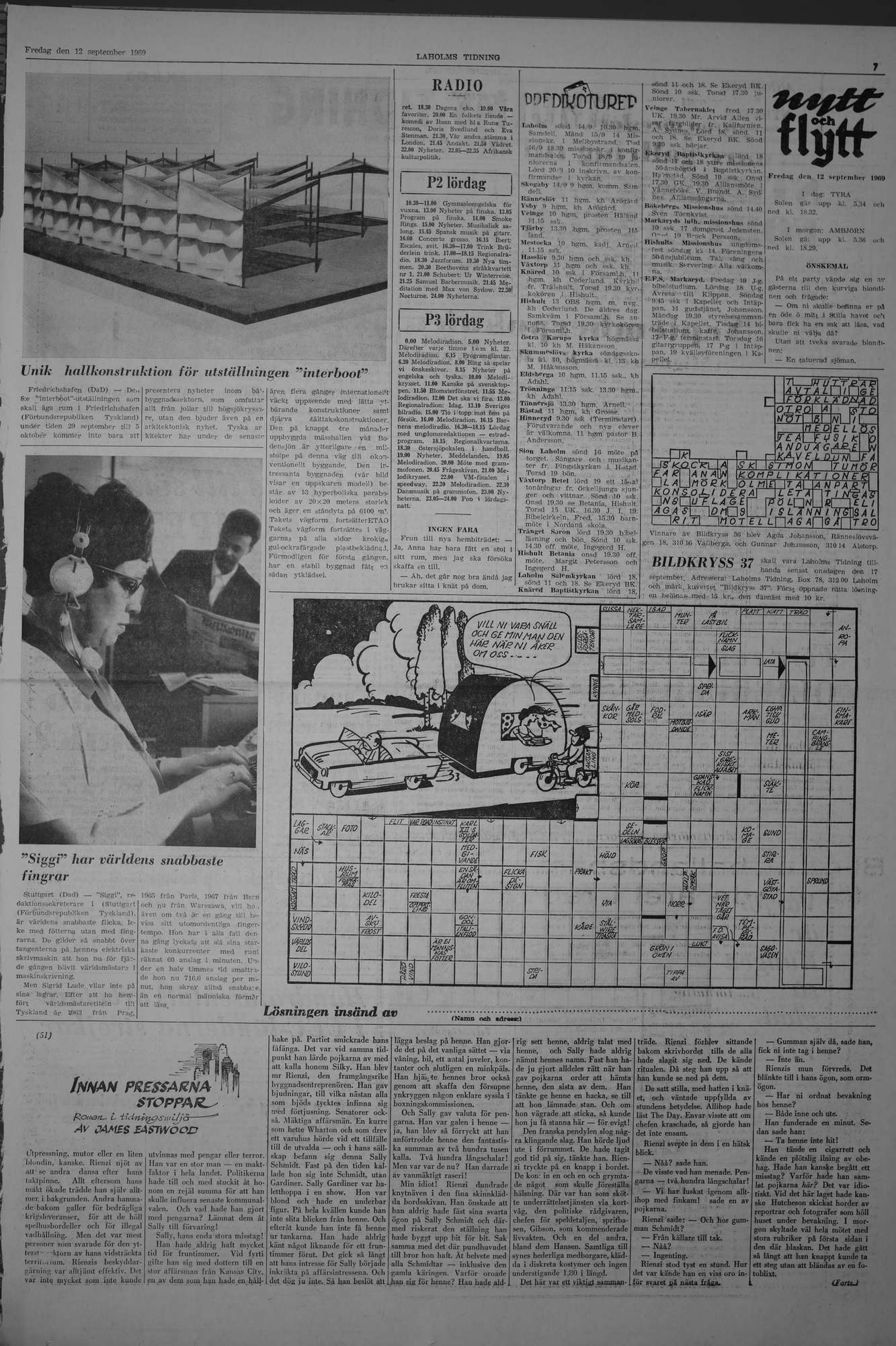 Laholms Tidning Fredag 12 september 1969, sida 7