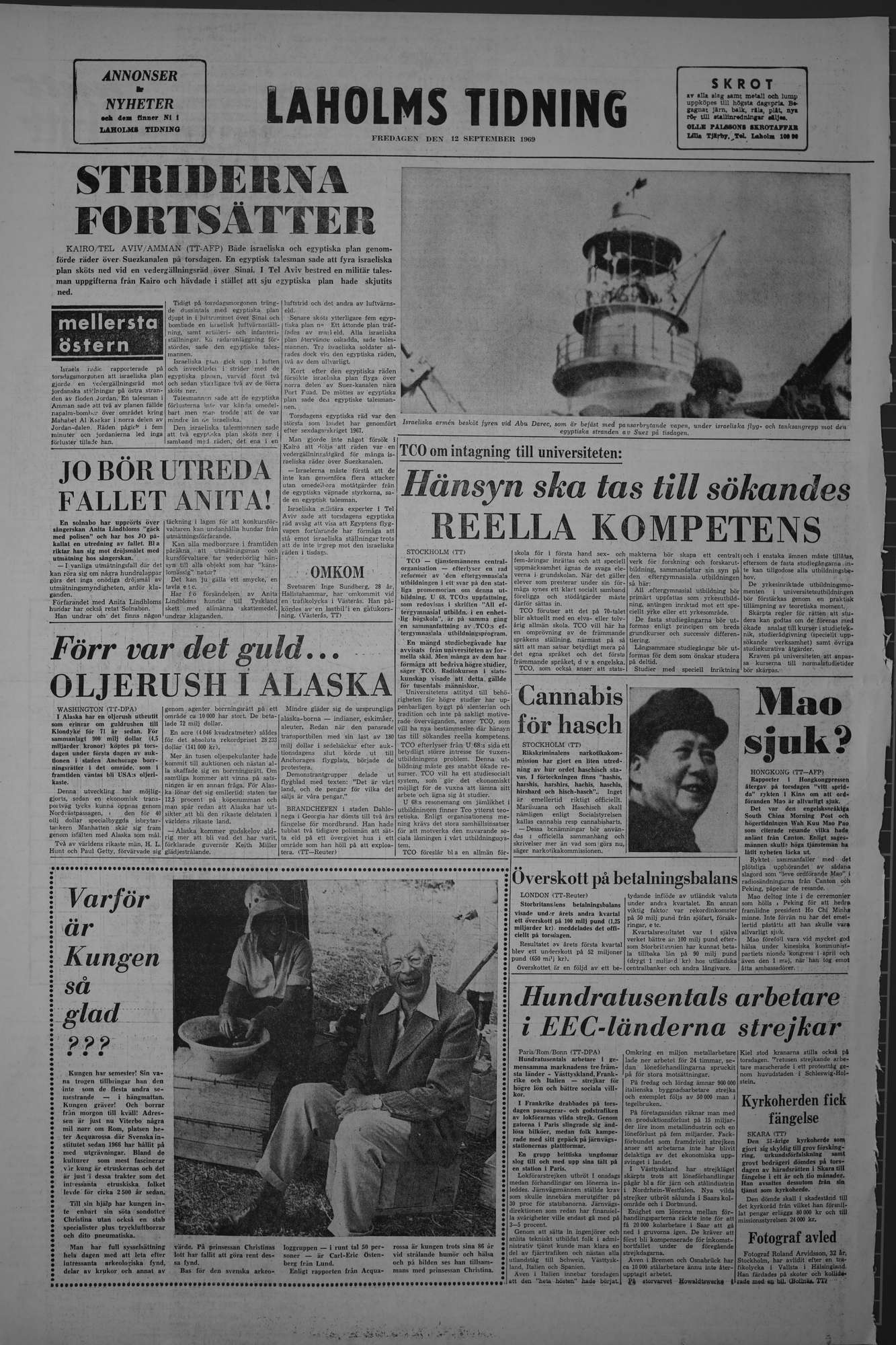 Laholms Tidning Fredag 12 september 1969, sida 8