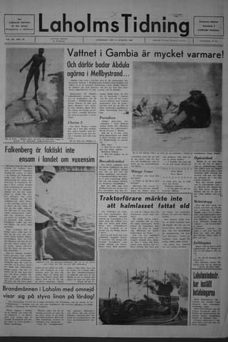 Förstasidan, Onsdag 13 augusti 1969