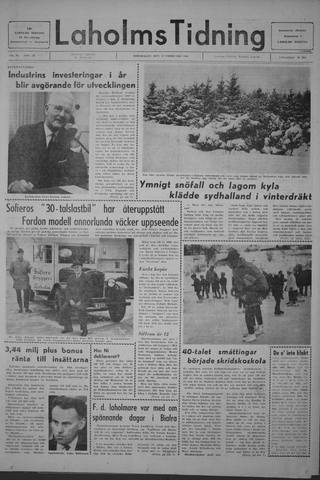 Förstasidan, Torsdag 13 februari 1969
