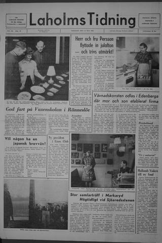 Förstasidan, Tisdag 13 maj 1969