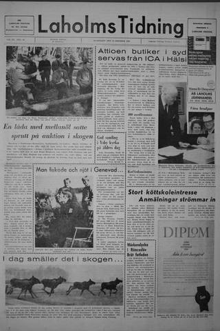 Förstasidan, Måndag 13 oktober 1969