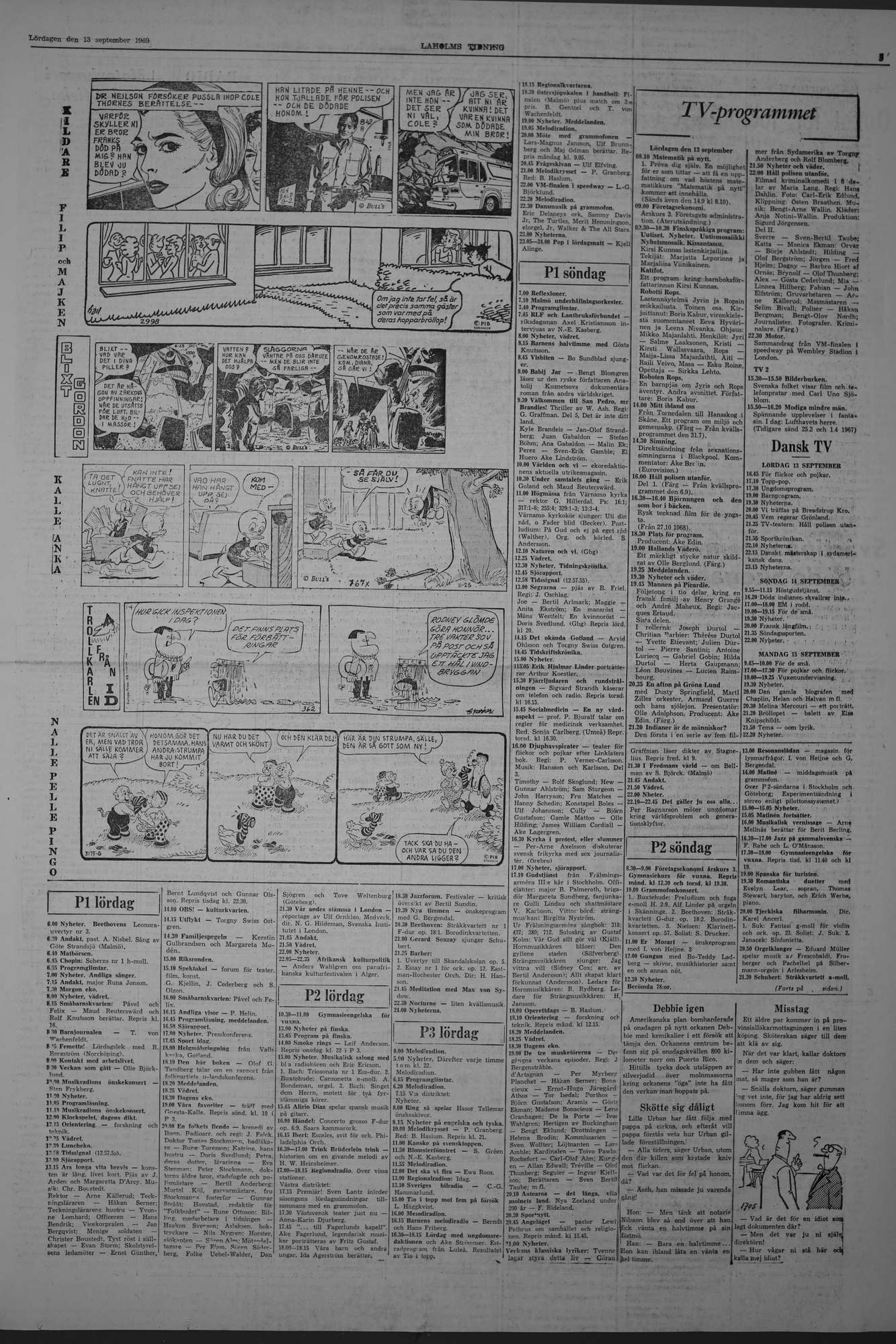 Laholms Tidning Lördag 13 september 1969, sida 5