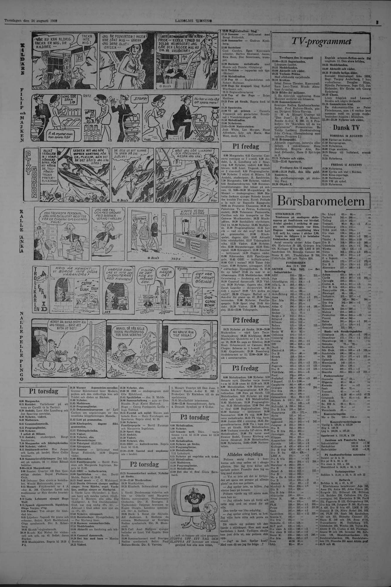 Laholms Tidning Torsdag 14 augusti 1969, sida 5
