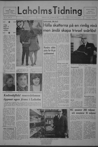 Förstasidan, Fredag 14 februari 1969