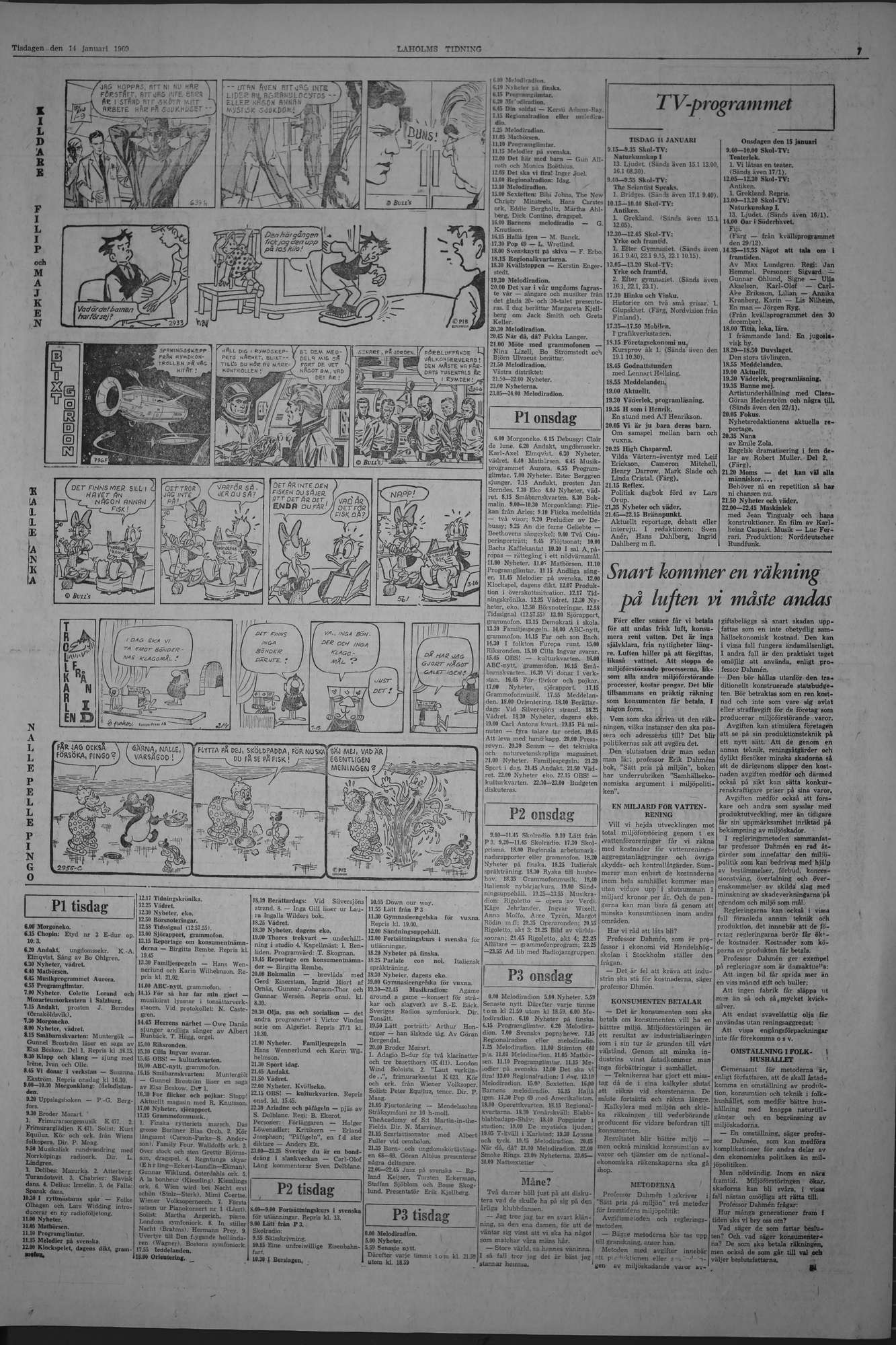 Laholms Tidning Tisdag 14 januari 1969, sida 7