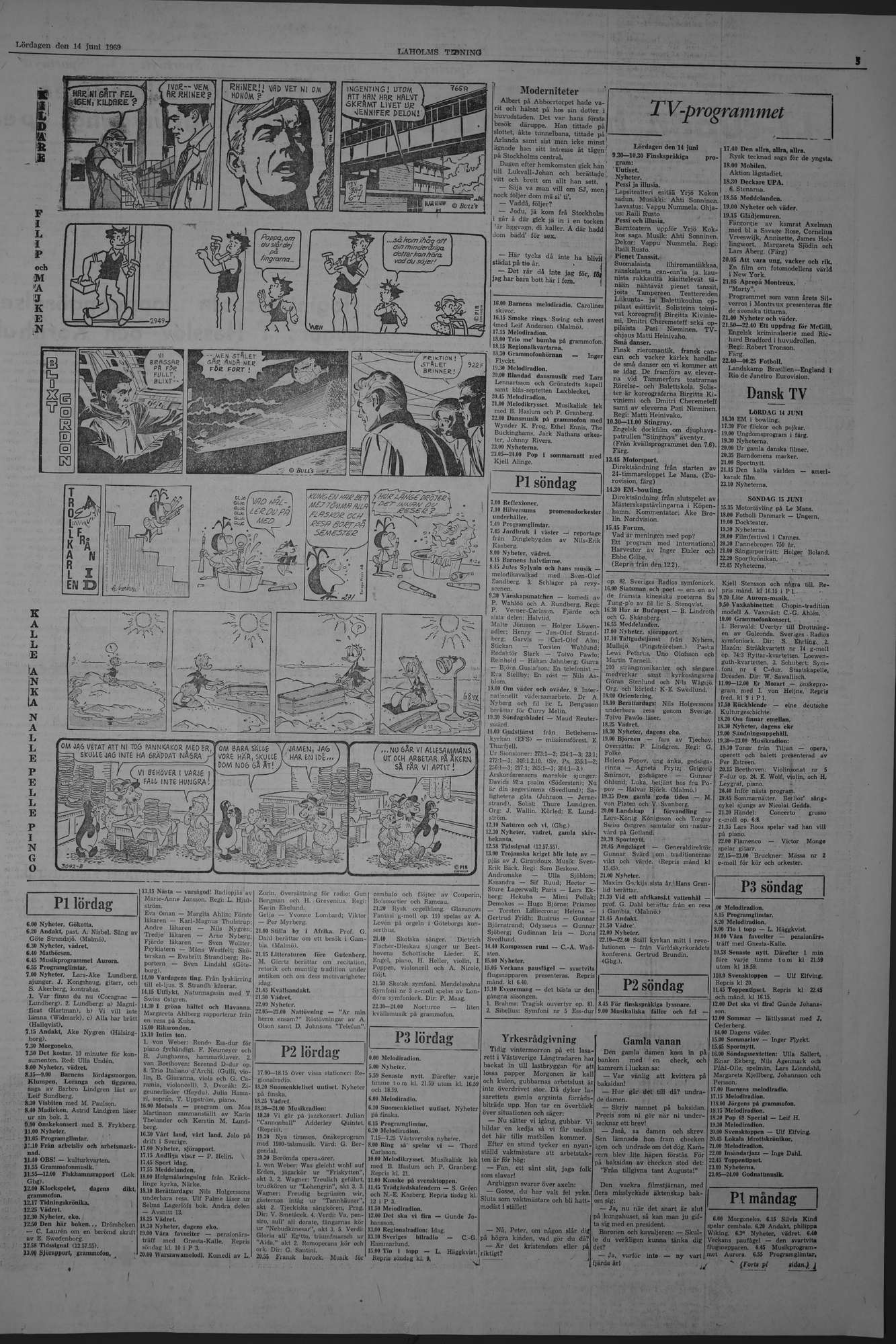 Laholms Tidning Lördag 14 juni 1969, sida 5