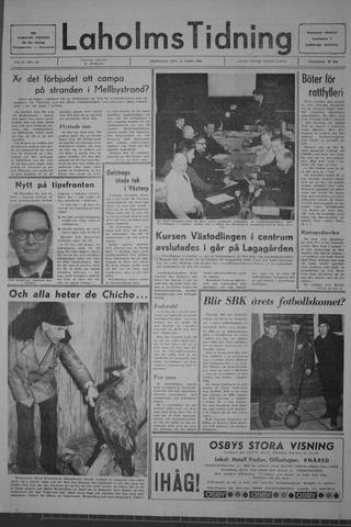 Förstasidan, Fredag 14 mars 1969