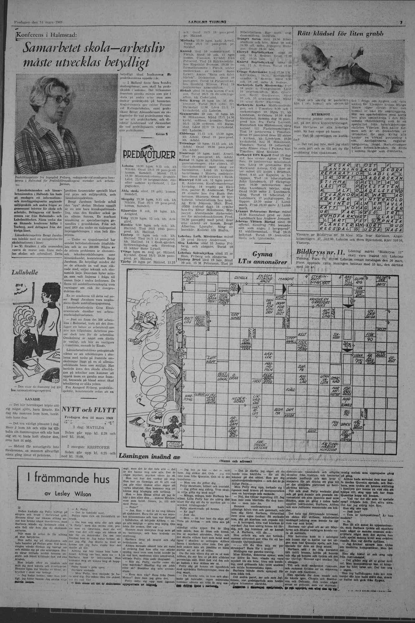 Laholms Tidning Fredag 14 mars 1969, sida 7
