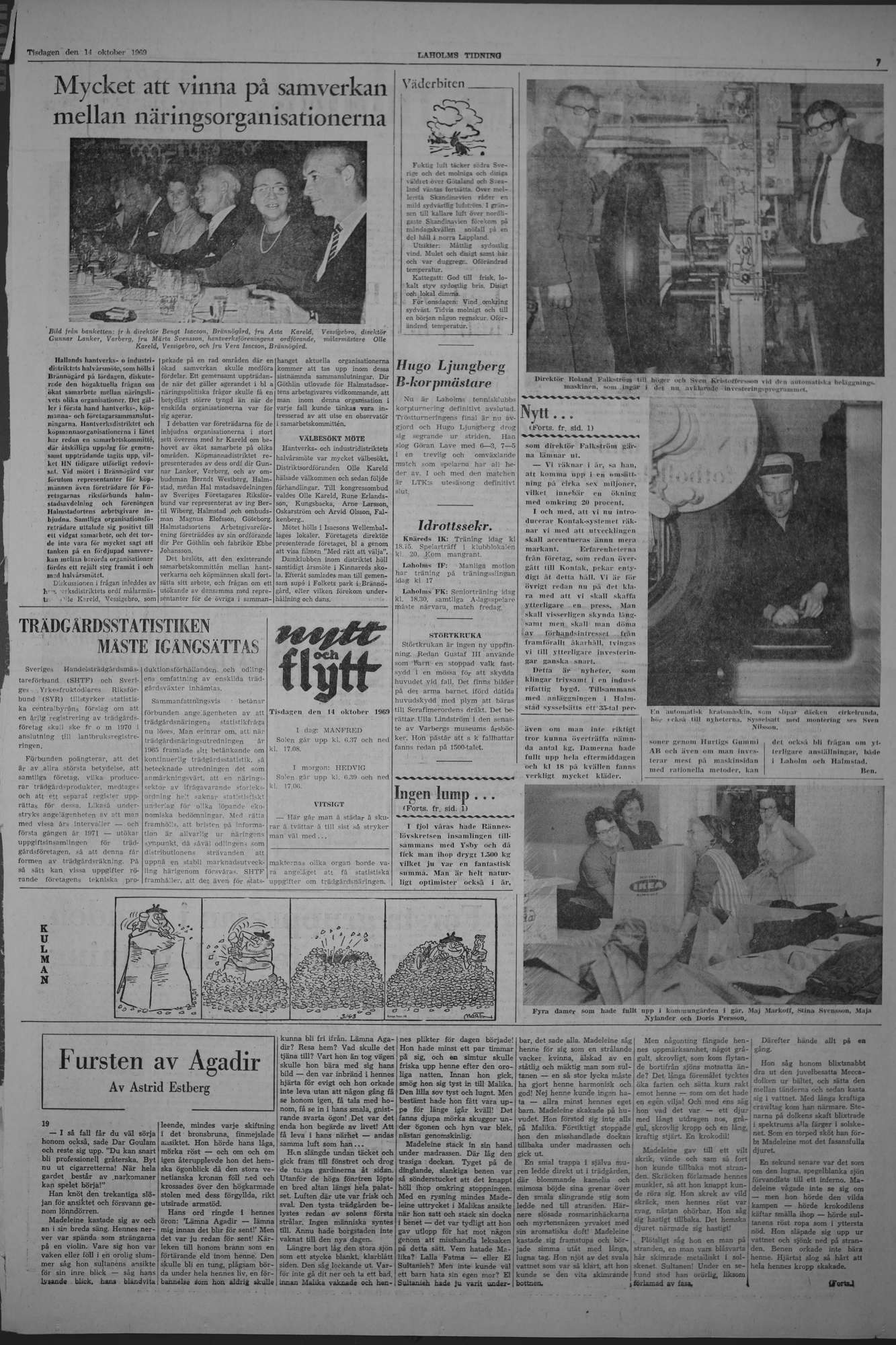 Laholms Tidning Tisdag 14 oktober 1969, sida 7