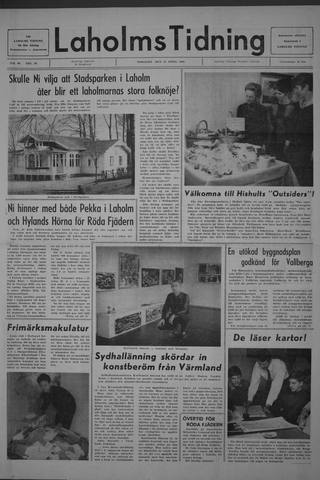 Förstasidan, Tisdag 15 april 1969