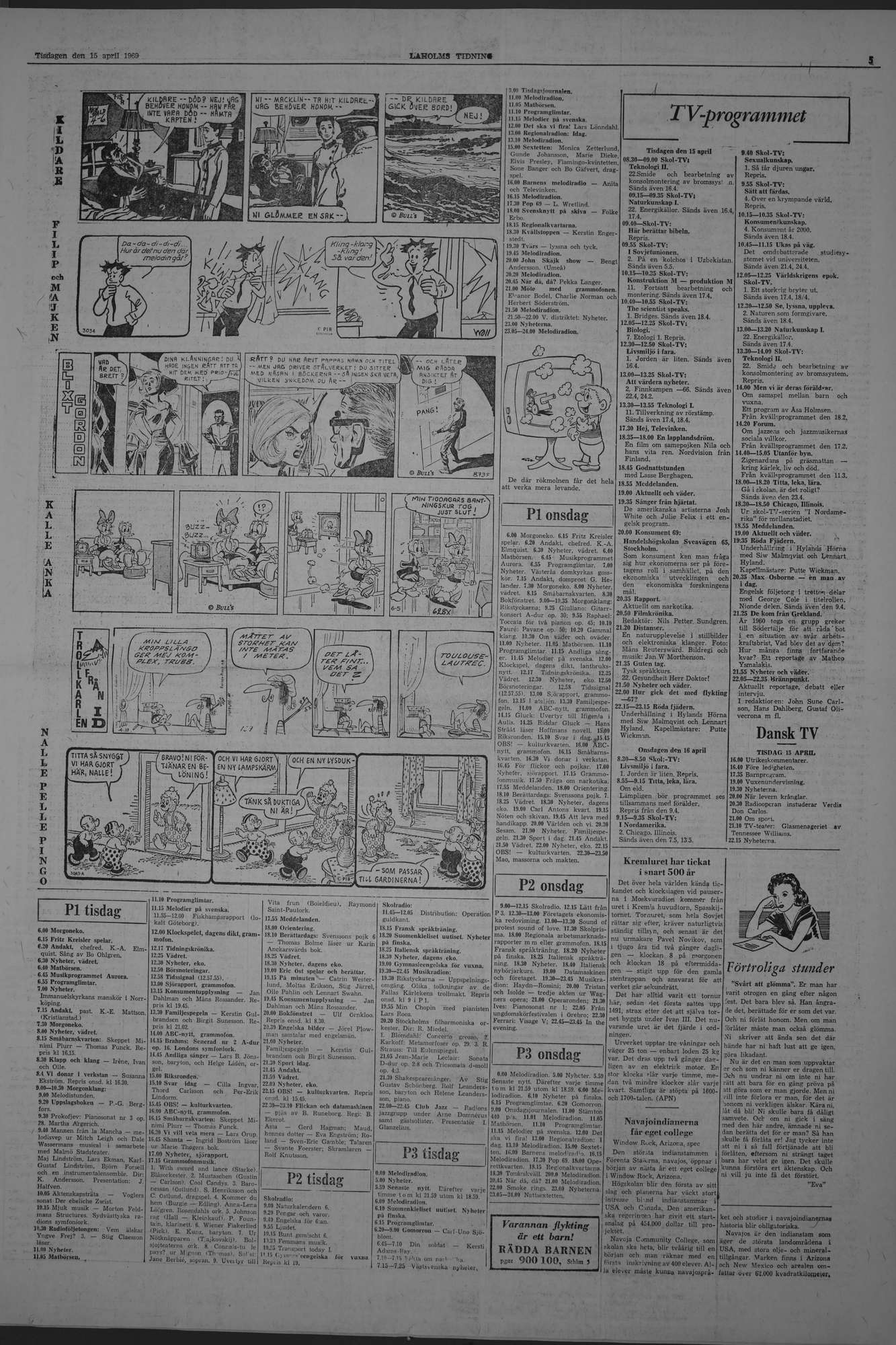 Laholms Tidning Tisdag 15 april 1969, sida 5