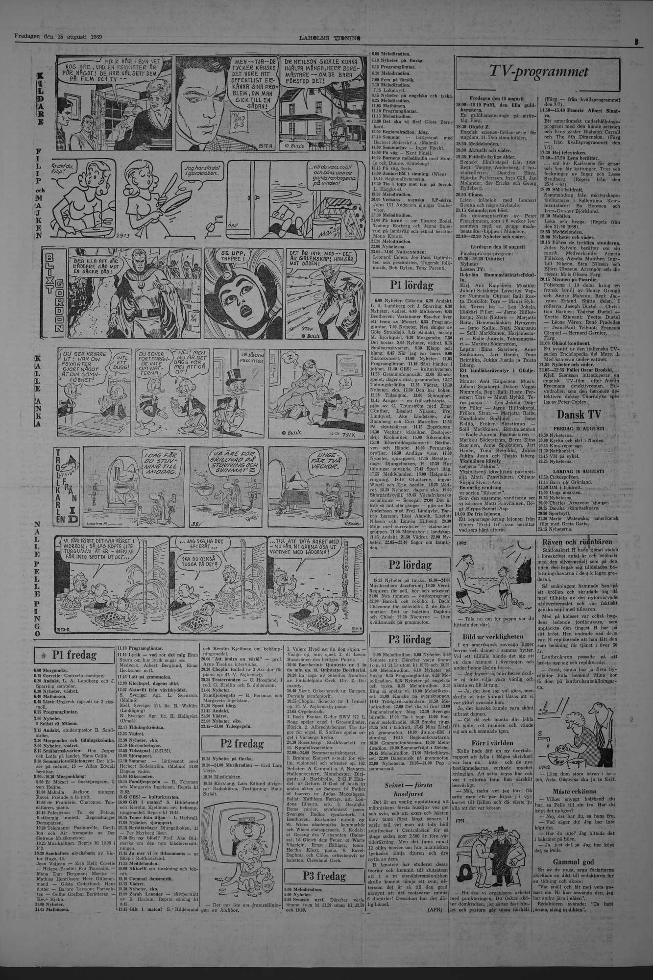 Laholms Tidning Fredag 15 augusti 1969, sida 5