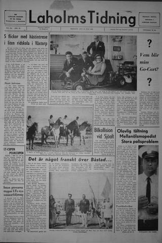 Förstasidan, Tisdag 15 juli 1969