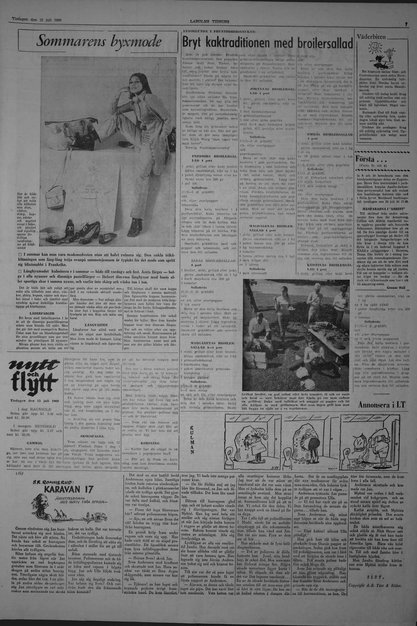 Laholms Tidning Tisdag 15 juli 1969, sida 7