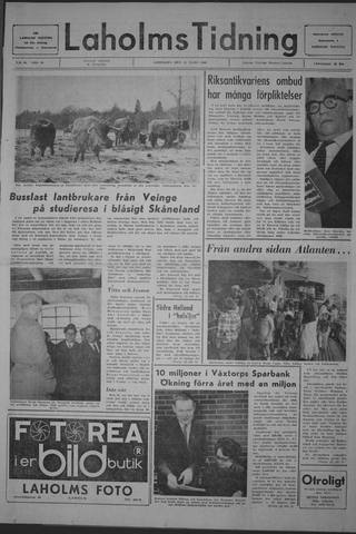 Förstasidan, Lördag 15 mars 1969