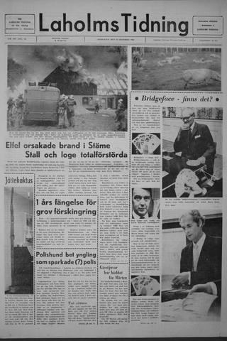 Förstasidan, Onsdag 15 oktober 1969