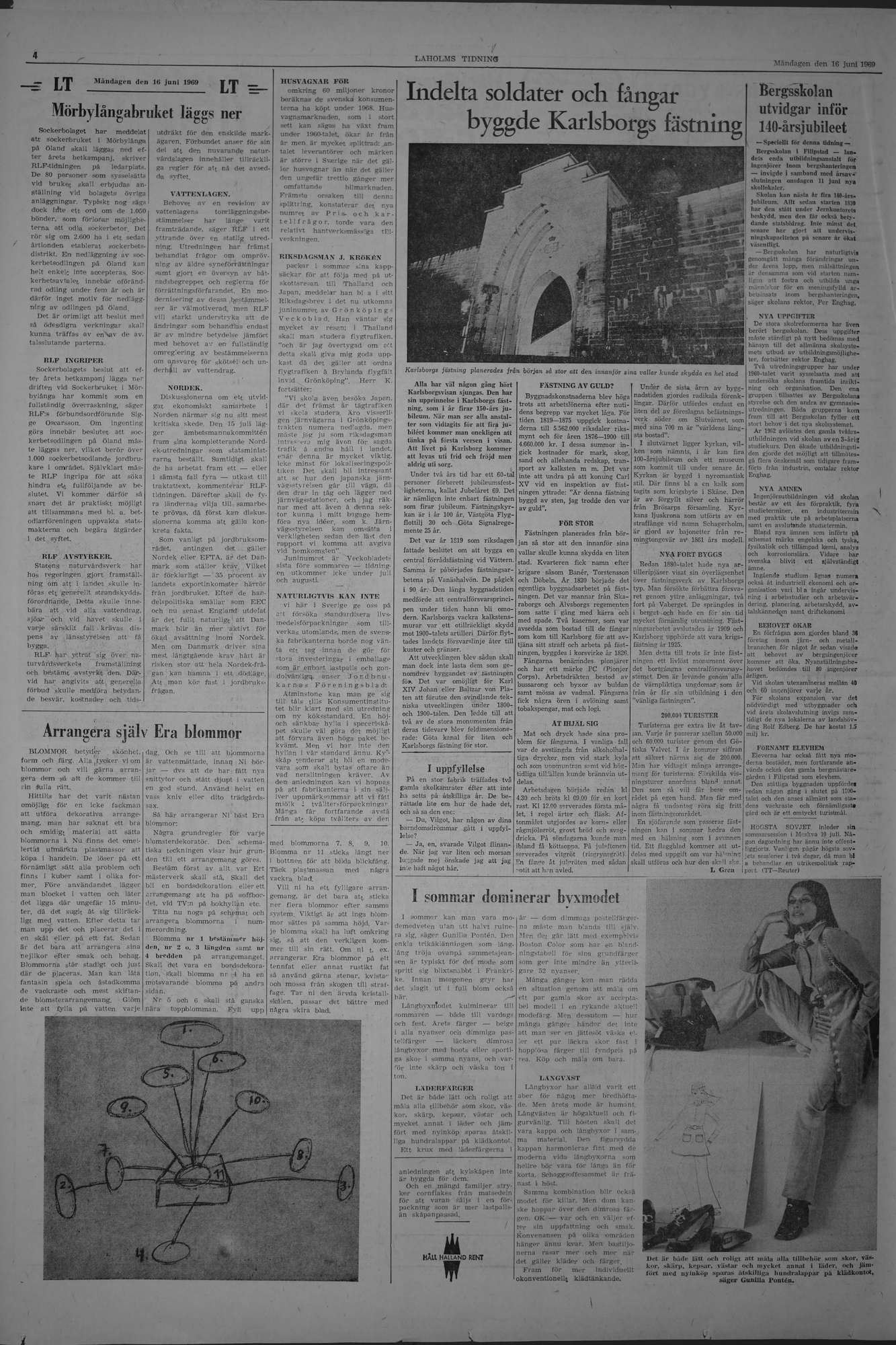 Laholms Tidning Måndag 16 juni 1969, sida 4