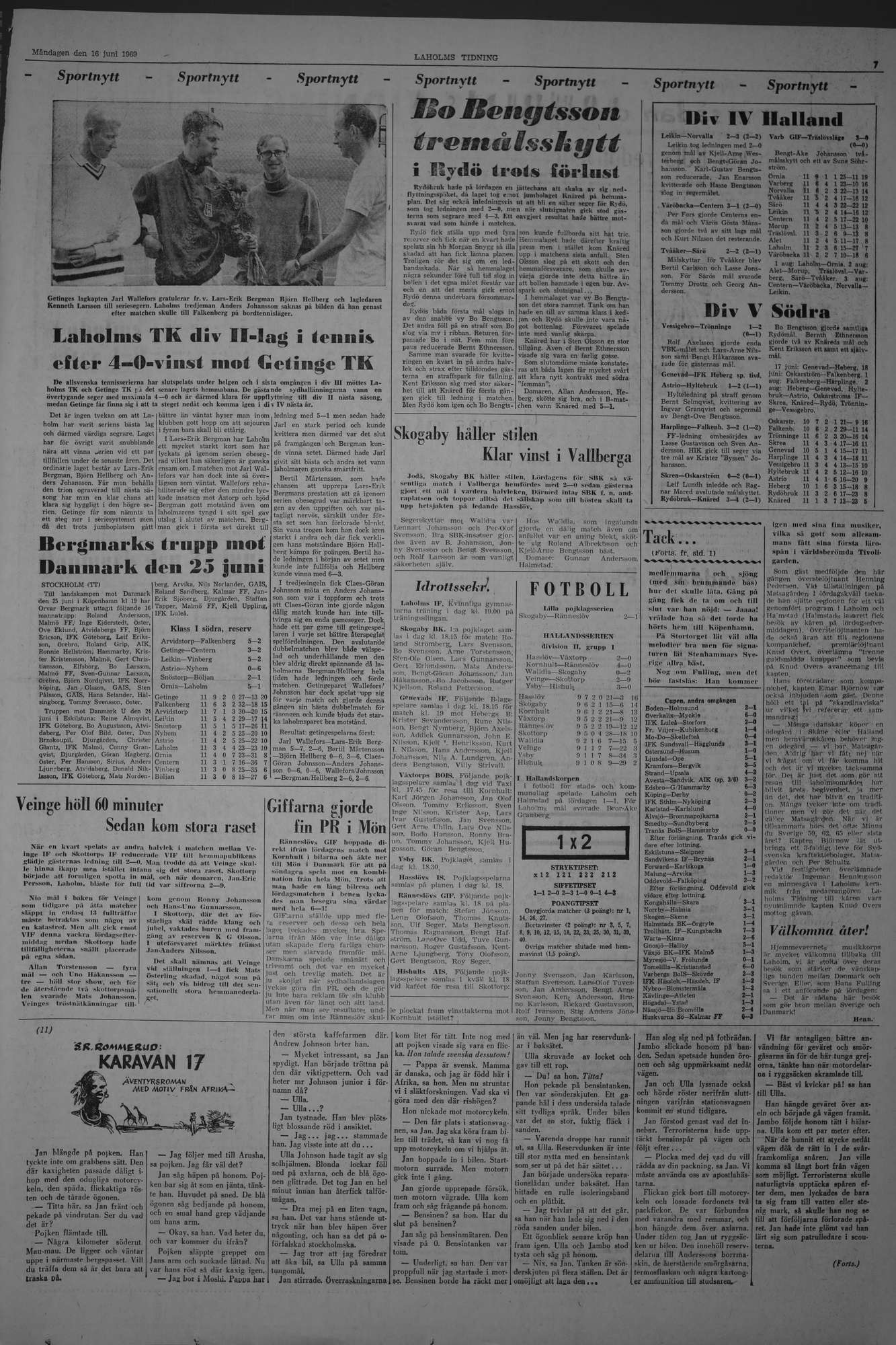 Laholms Tidning Måndag 16 juni 1969, sida 7