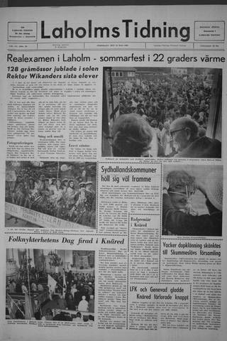 Förstasidan, Fredag 16 maj 1969