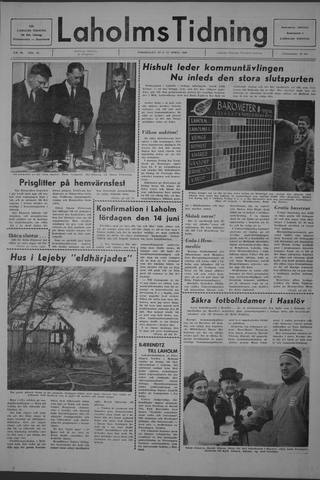 Förstasidan, Torsdag 17 april 1969
