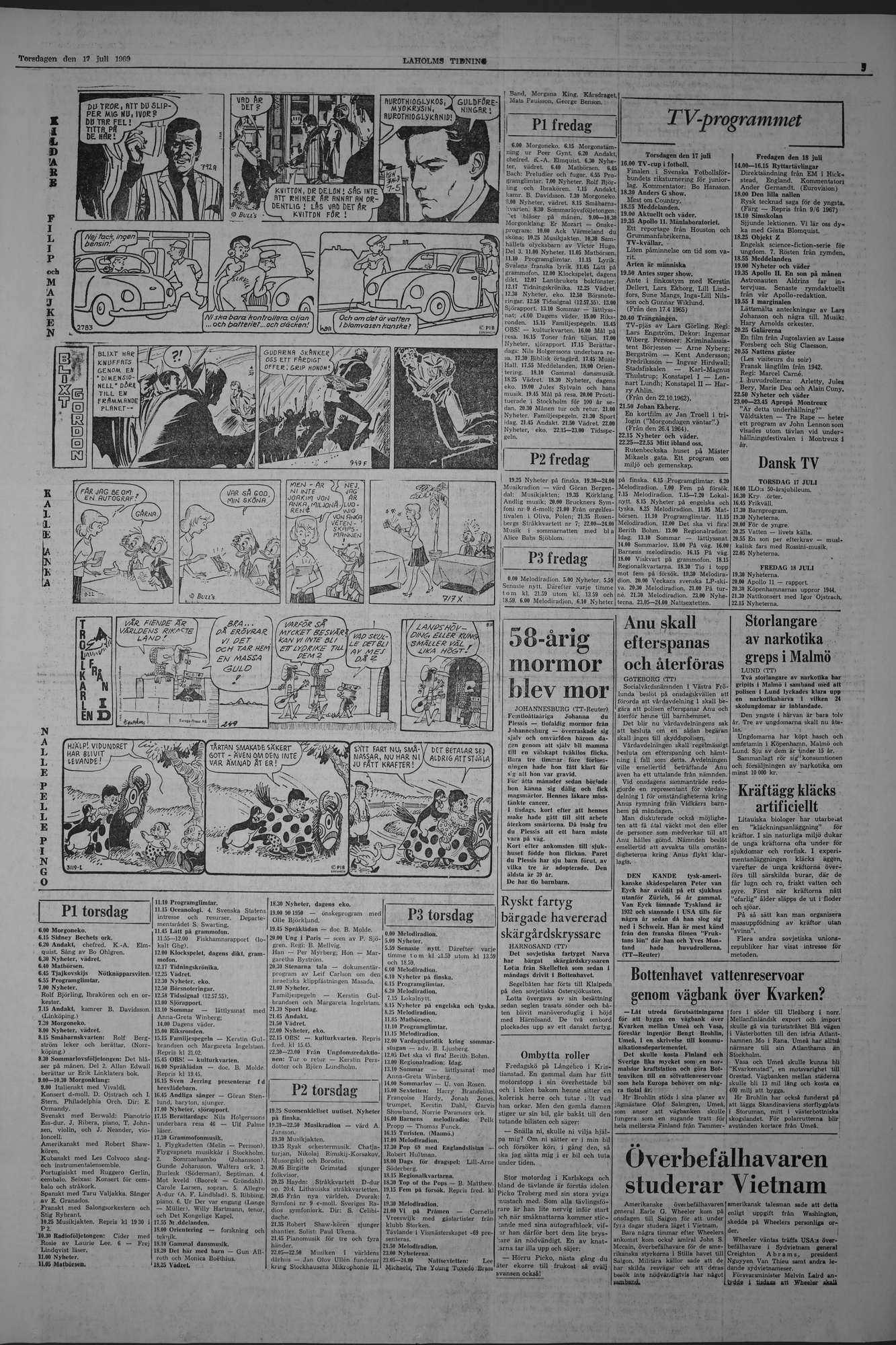 Laholms Tidning Torsdag 17 juli 1969, sida 5
