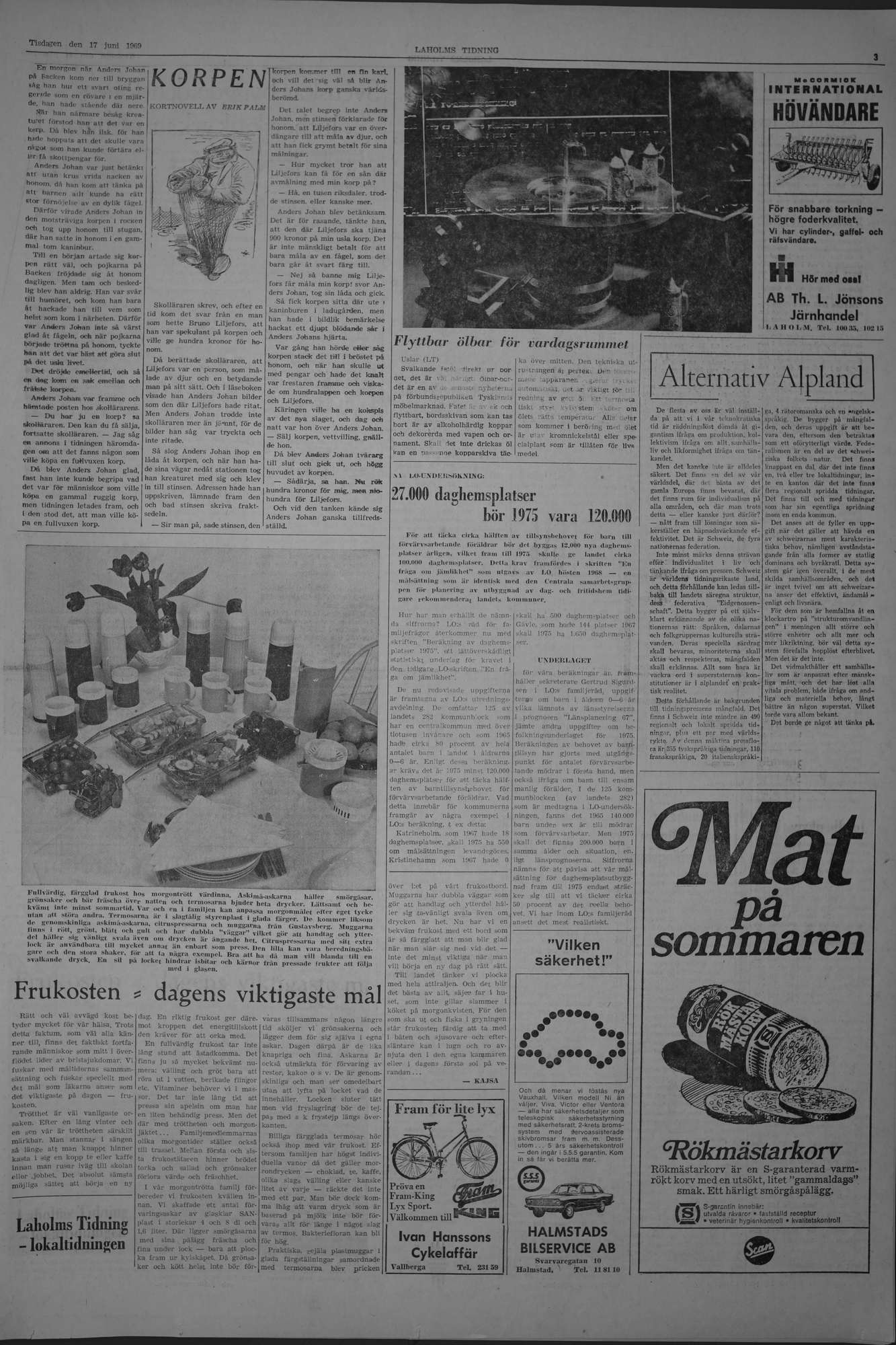 Laholms Tidning Tisdag 17 juni 1969, sida 3