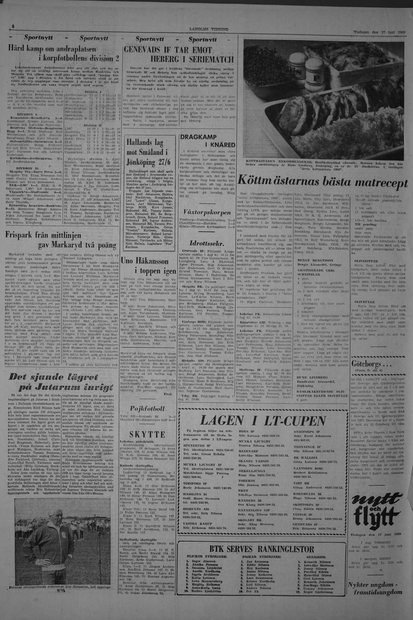 Laholms Tidning Tisdag 17 juni 1969, sida 6
