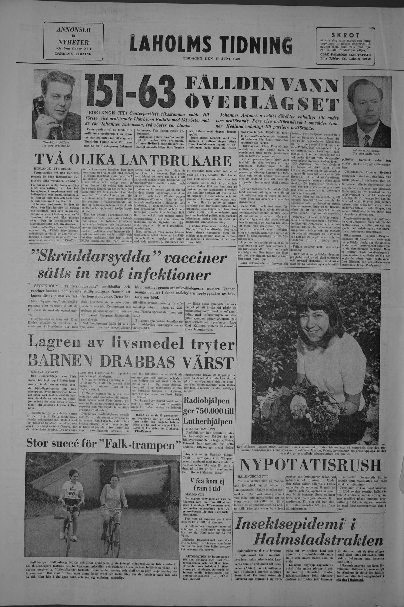 Laholms Tidning Tisdag 17 juni 1969, sida 8