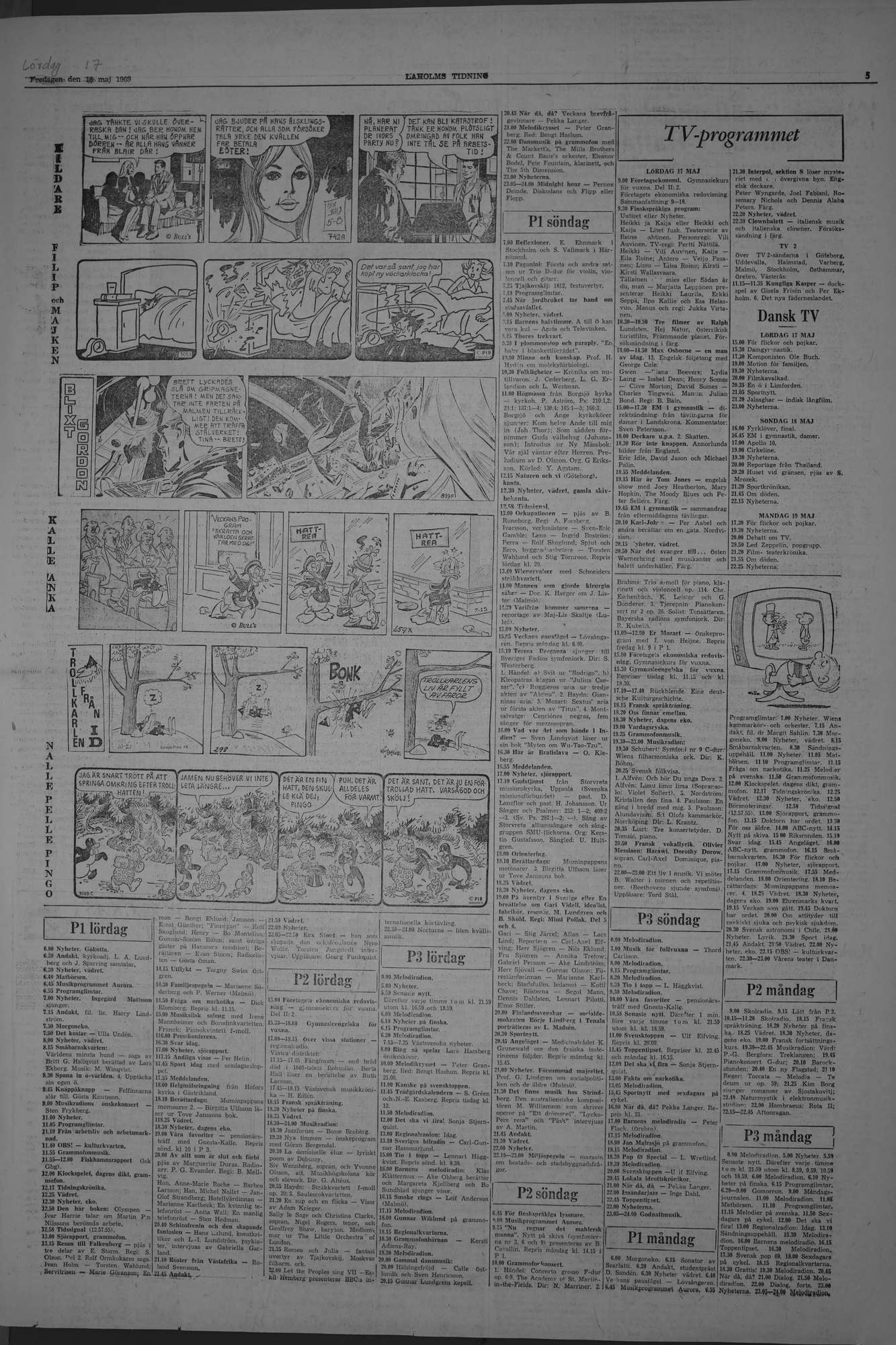 Laholms Tidning Lördag 17 maj 1969, sida 5