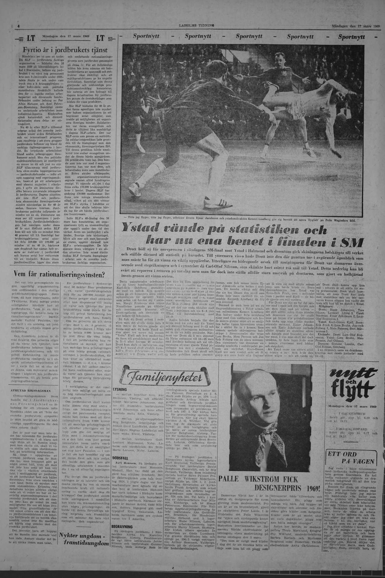 Laholms Tidning Måndag 17 mars 1969, sida 4