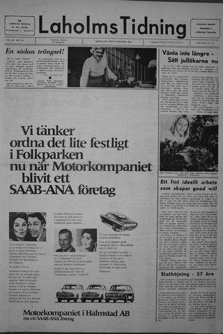 Förstasidan, Fredag 17 oktober 1969